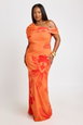 Plus Floral Mesh Maxi Dress by BOOHOO