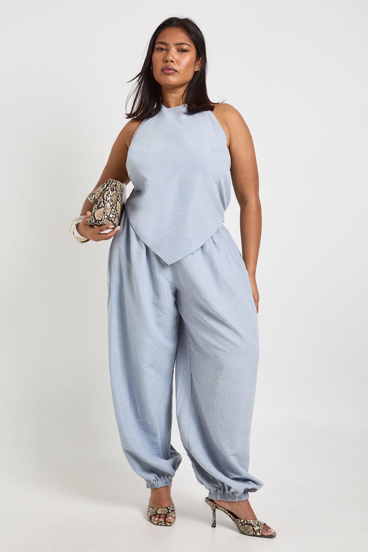 Plus Halter Scarf Top by BOOHOO