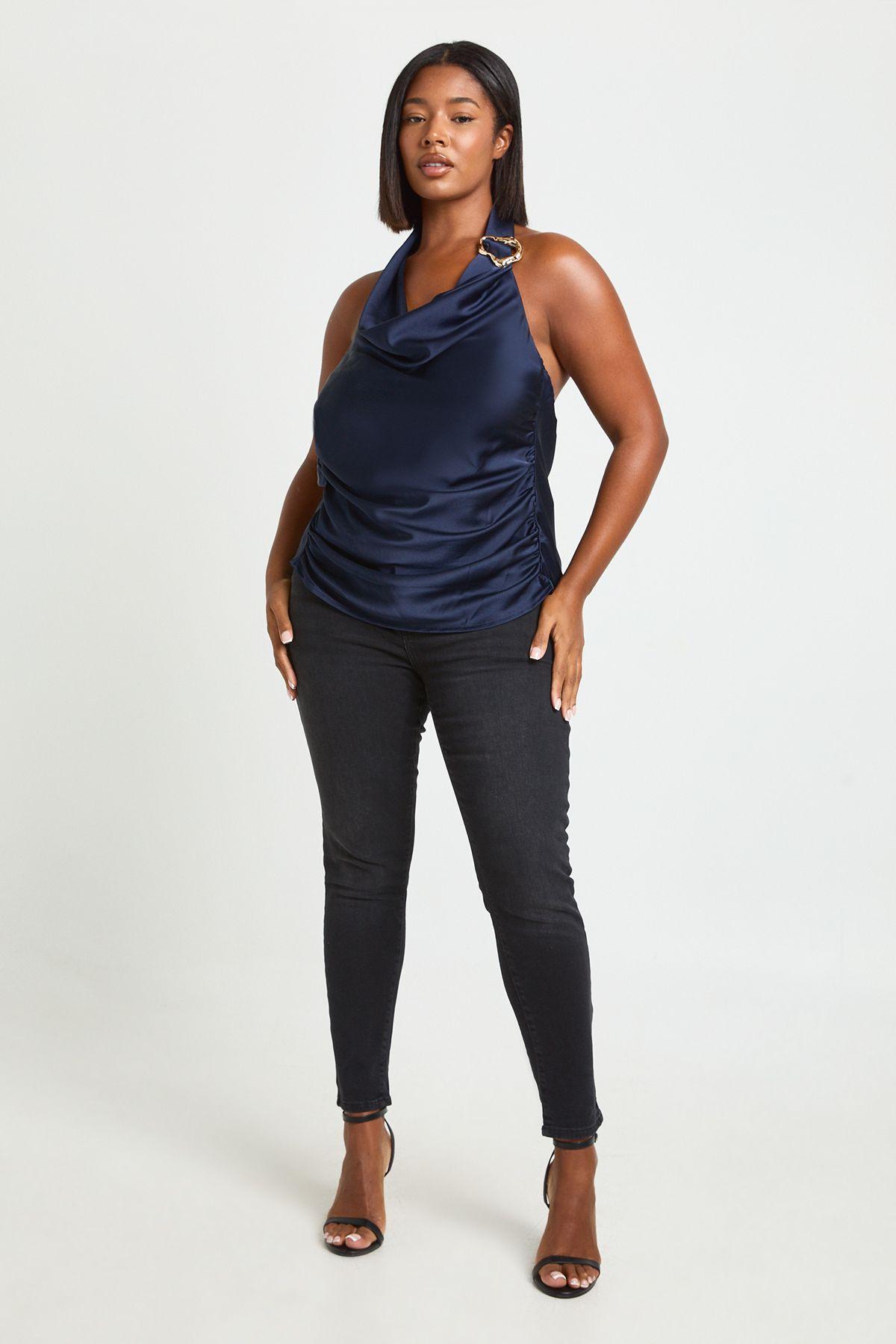 Plus High Waist Booty Lifting Skinny Jean by BOOHOO