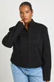 Plus Military Cropped Jacket by BOOHOO
