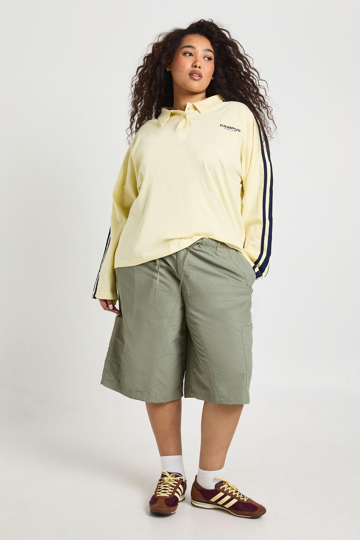 Plus Nylon Cargo Short by BOOHOO