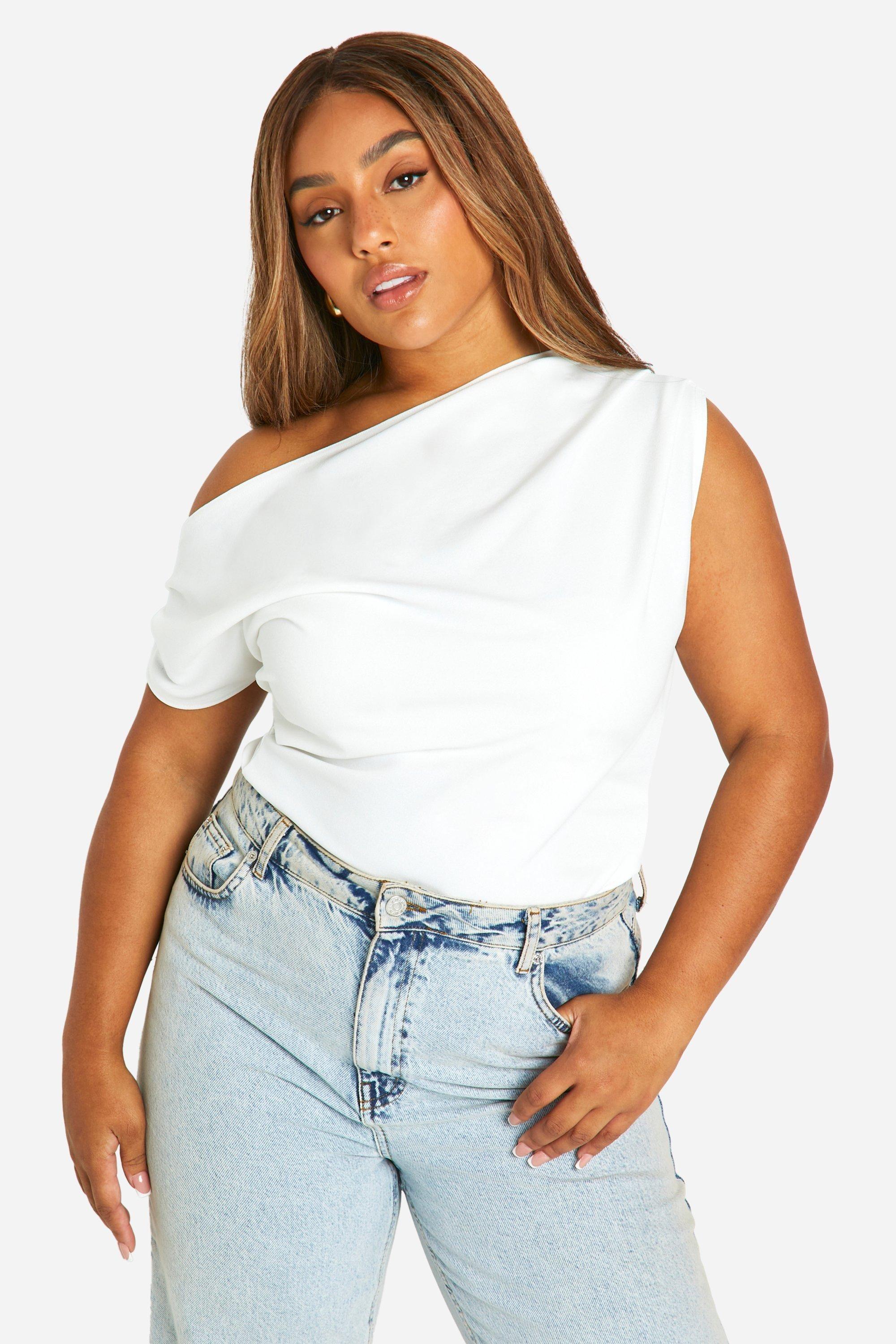Plus Off The Shoulder Ruched Top by BOOHOO
