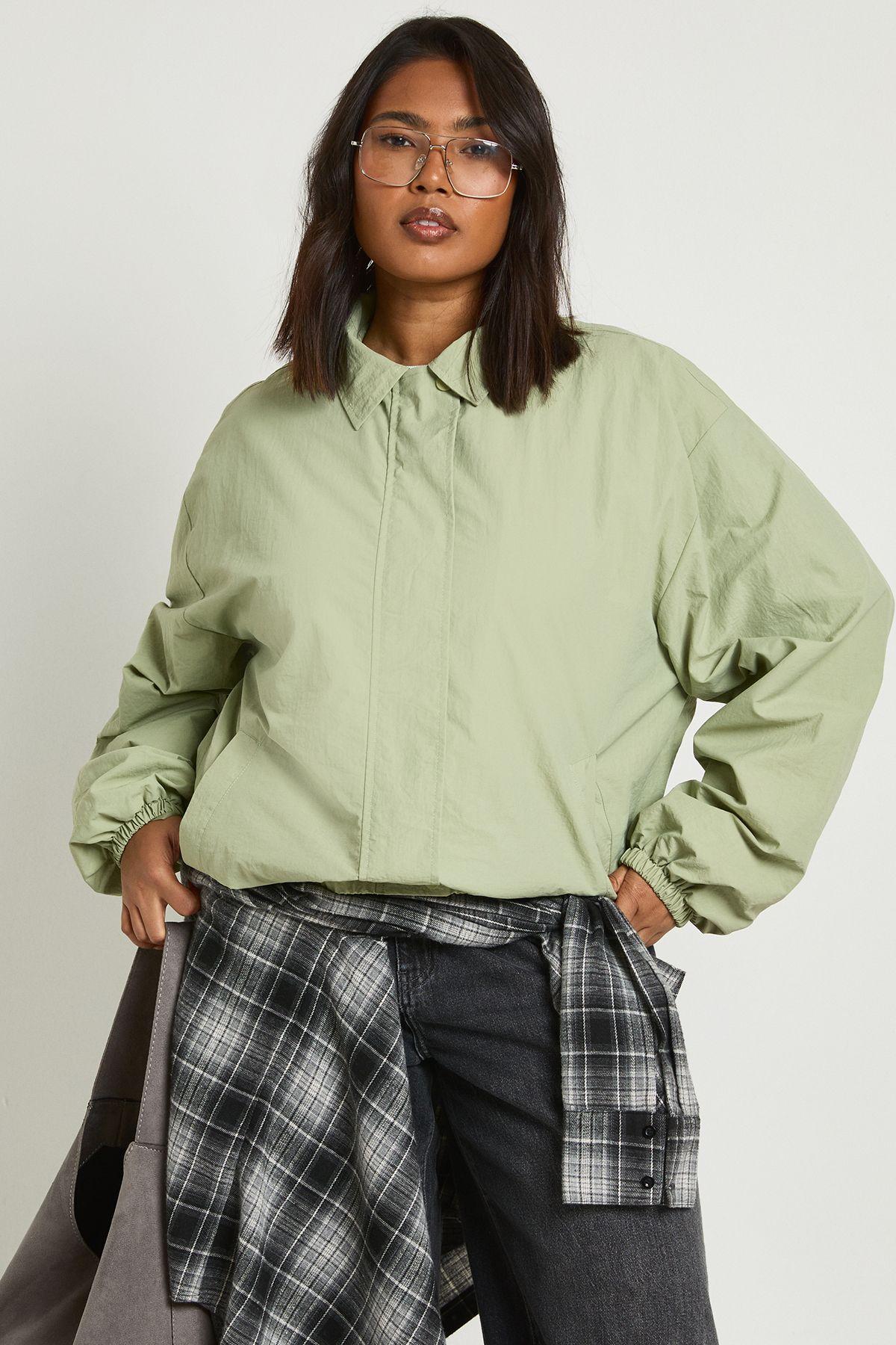 Plus Oversized Bomber Jacket by BOOHOO