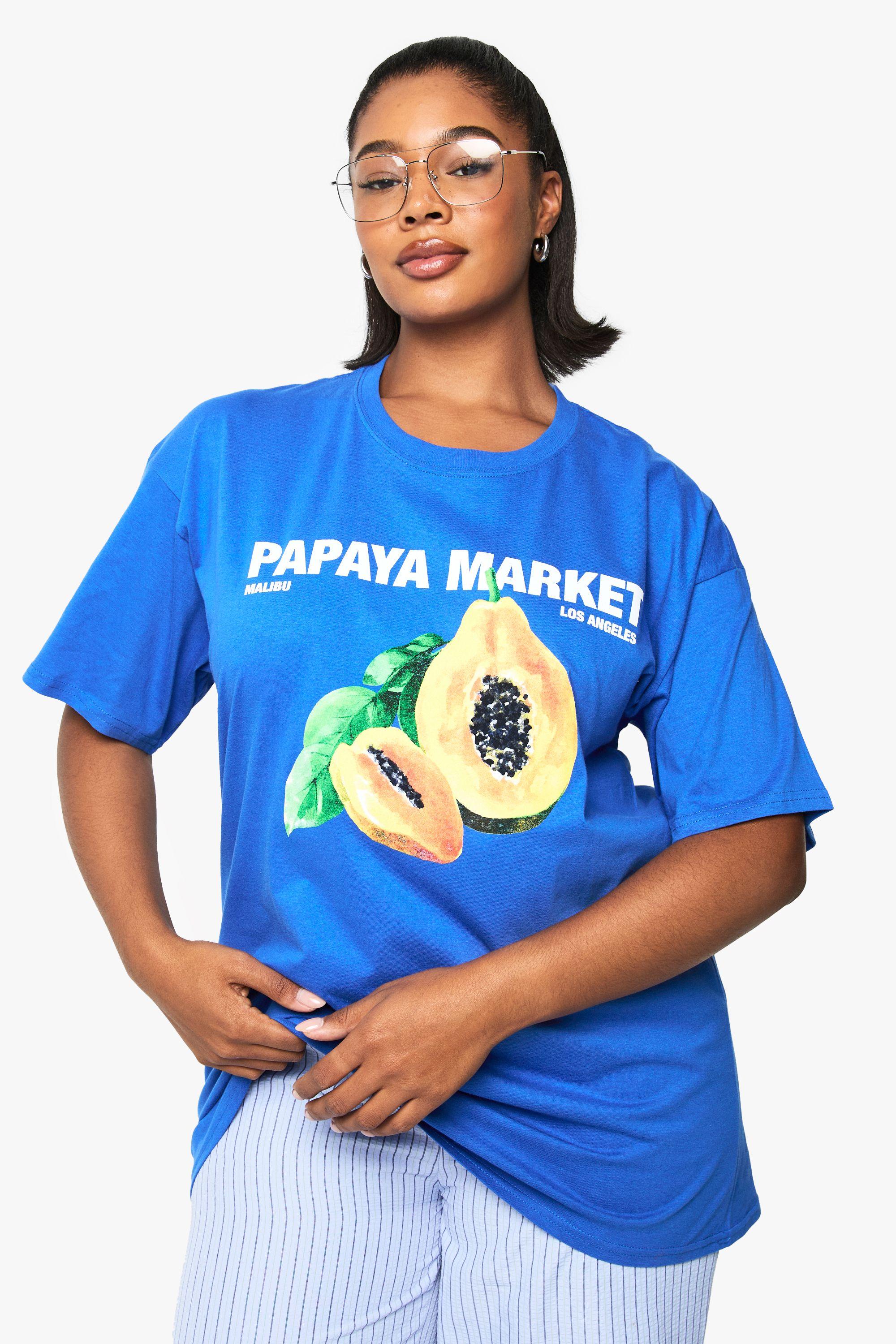 Plus Papaya Market Oversized T-Shirt by BOOHOO