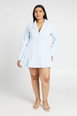 Plus Pleated Skirt Button Down Blazer Dress by BOOHOO Plus Pleated Skirt Button Down Blazer Dress by BOOHOO