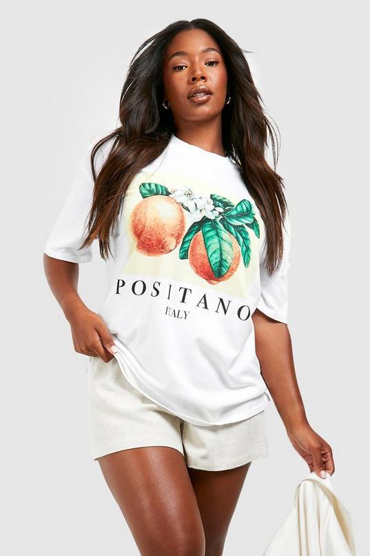 Plus Positano Oversized T-shirt by BOOHOO
