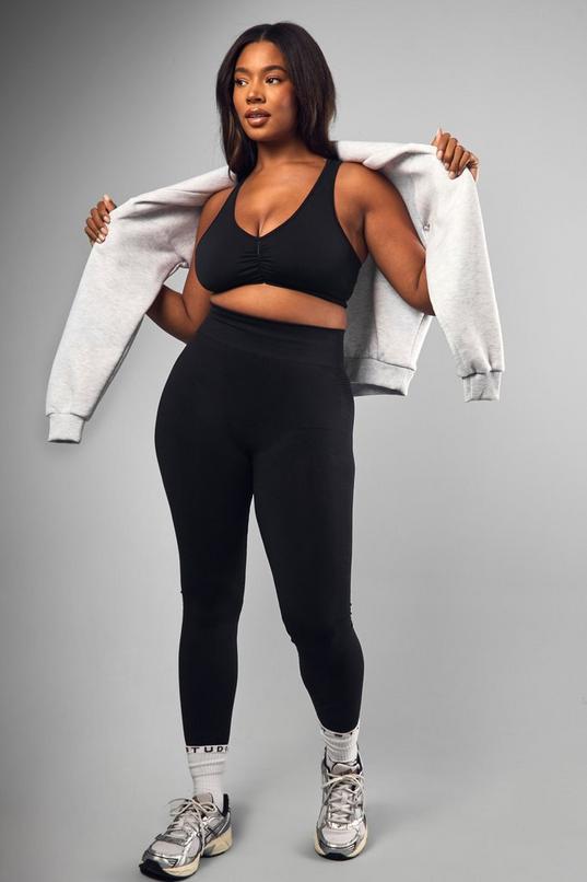Plus Premium Sculpt Seamless Bum Scrunch Legging by BOOHOO
