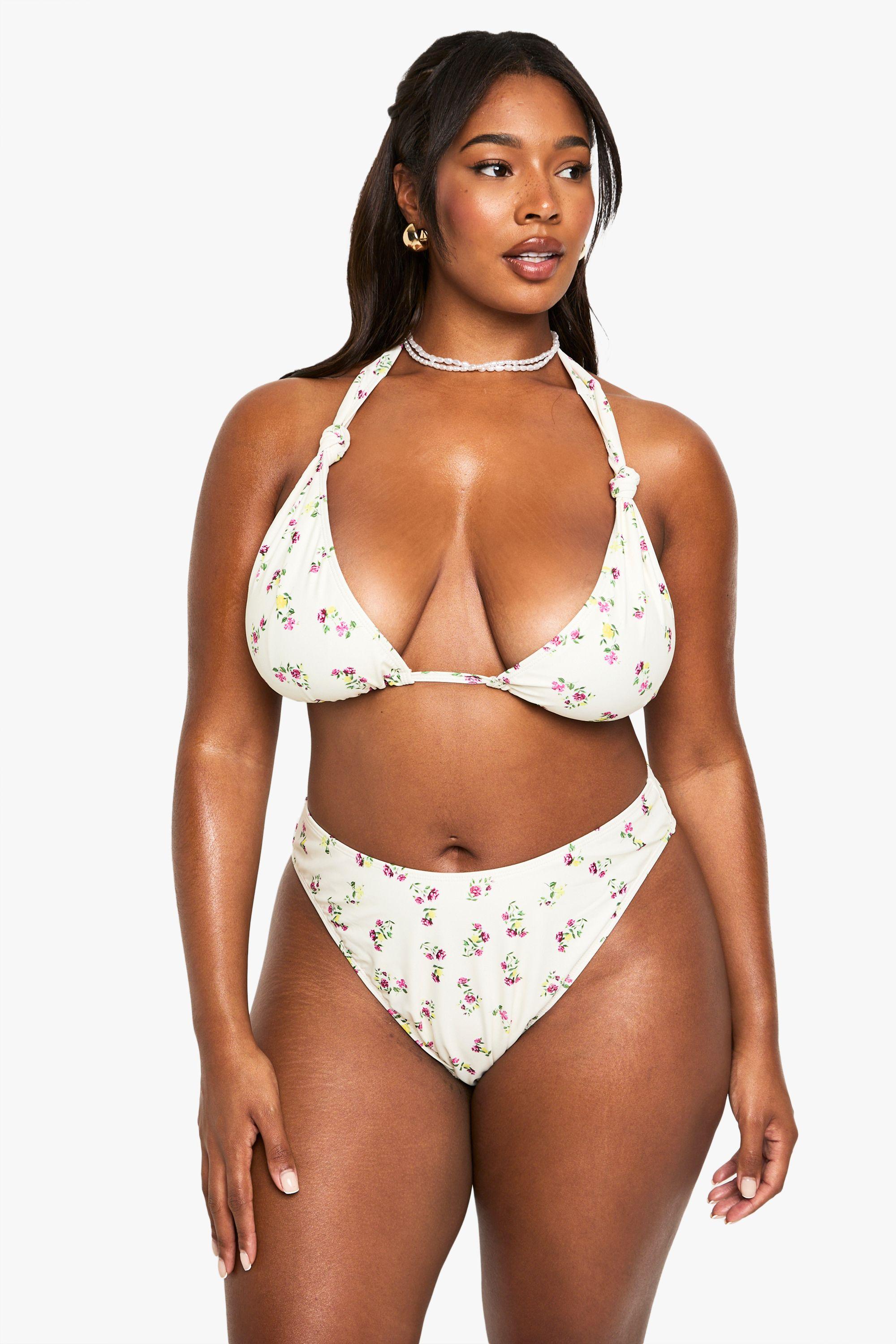 Plus Printed Bikini Set by BOOHOO