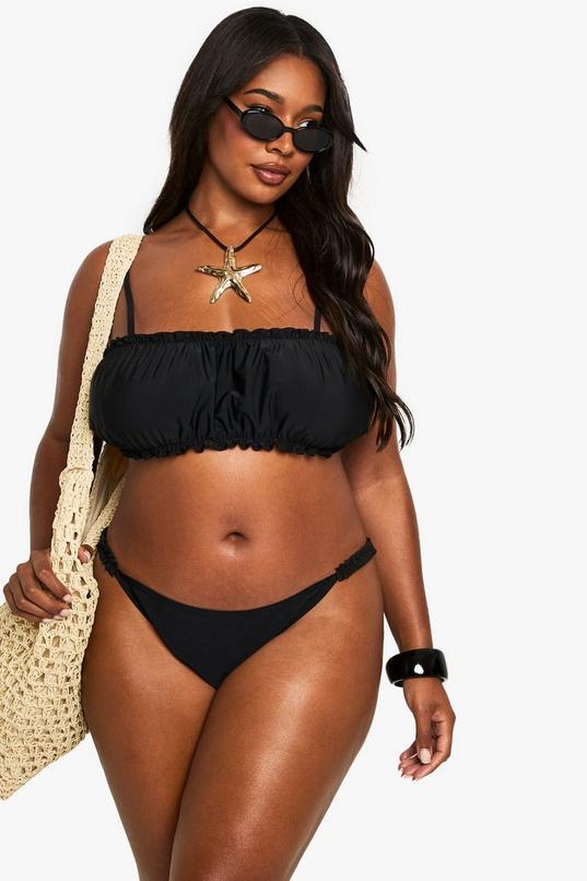 Plus Ruffle Bikini Set by BOOHOO