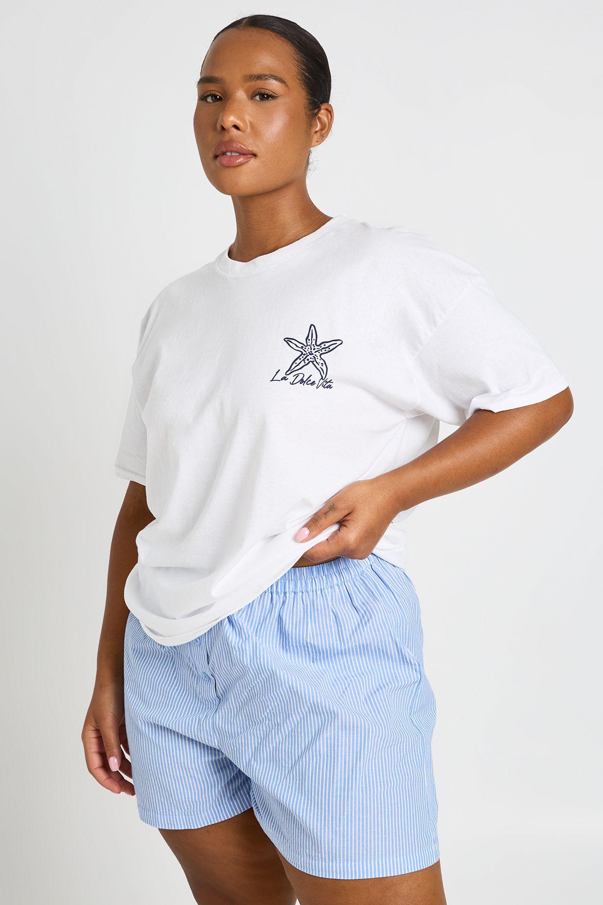 Plus Sicily Printed T Shirt by BOOHOO