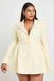 Plus Skater Skirt Blazer Dress by BOOHOO Plus Skater Skirt Blazer Dress by BOOHOO