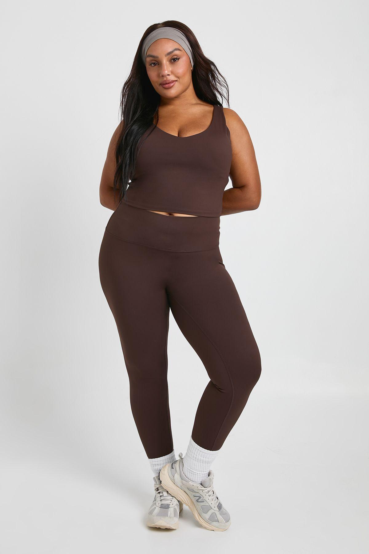 Plus Super Soft Sculpt Seam Detail Legging by BOOHOO