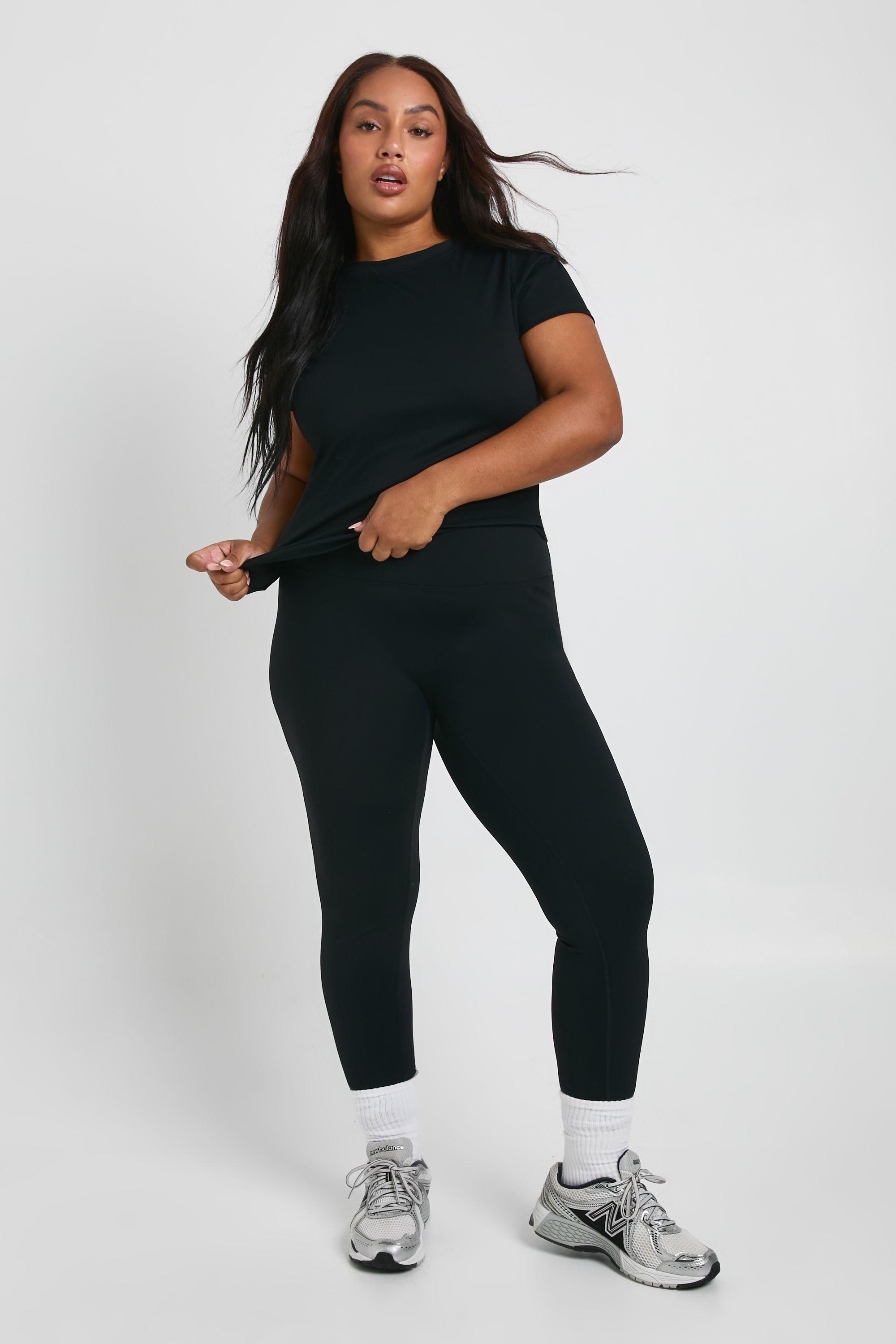 Plus Super Soft Sculpt Seam Detail Legging by BOOHOO