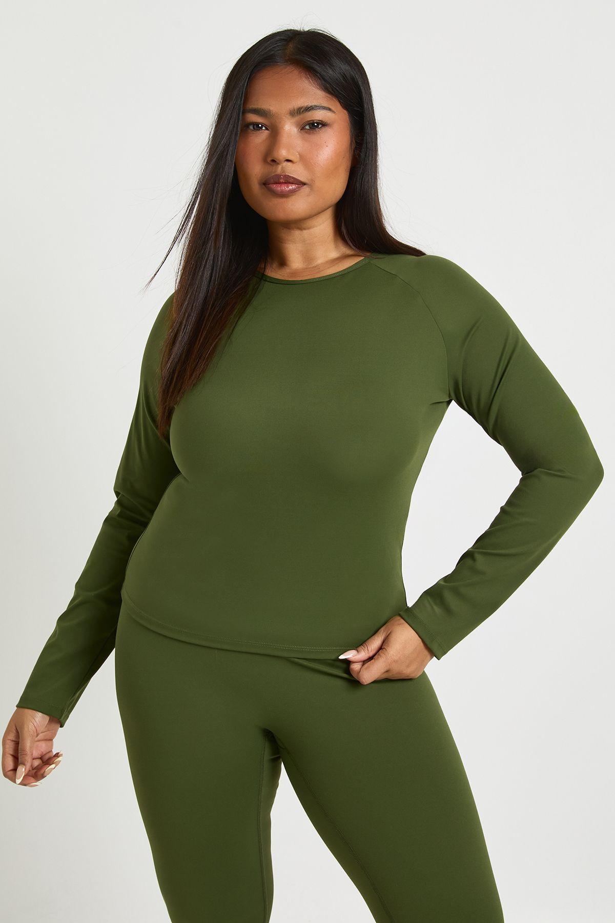 Plus Supersoft Seam Detail Long Sleeve Top by BOOHOO
