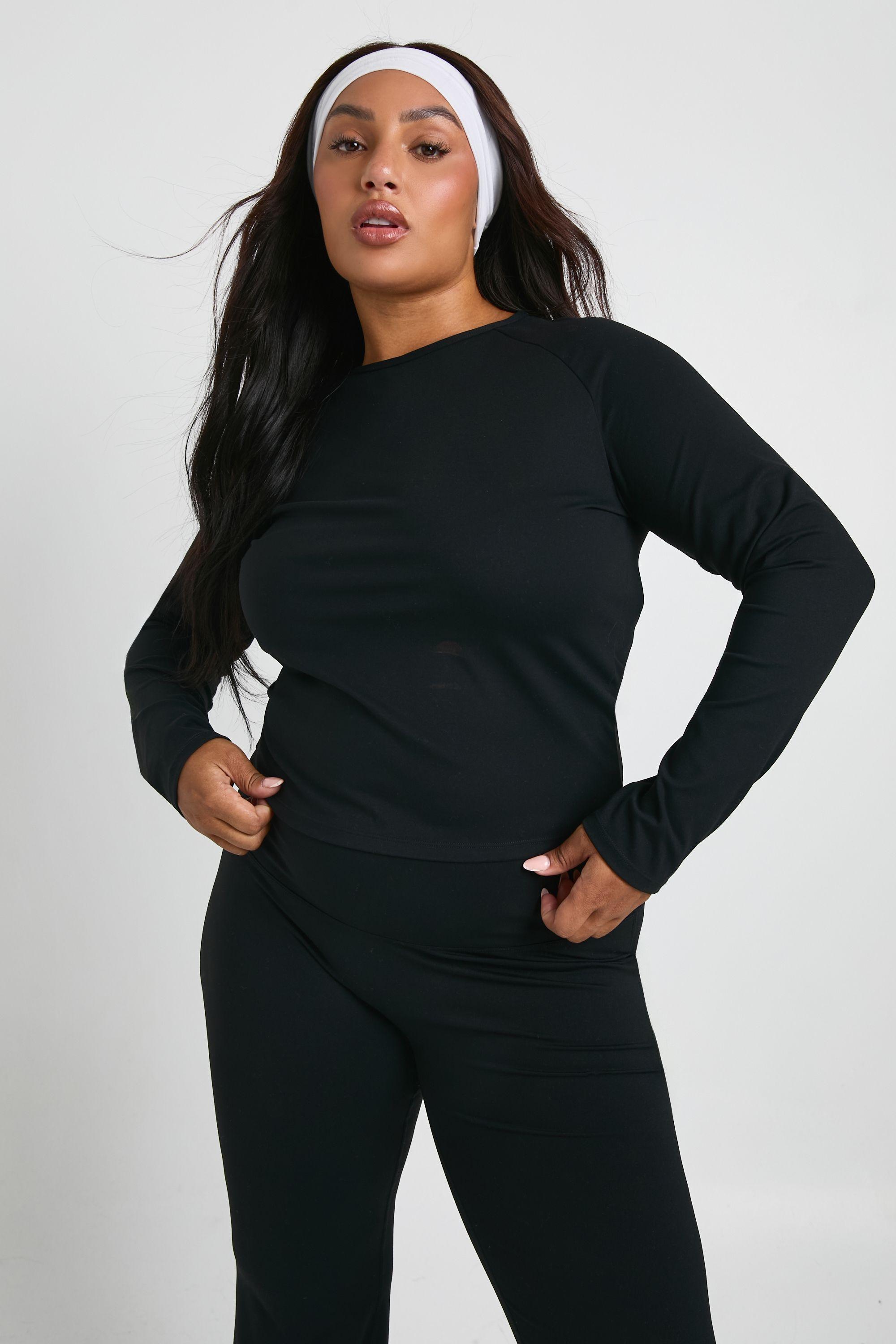 Plus Supersoft Seam Detail Long Sleeve Top by BOOHOO