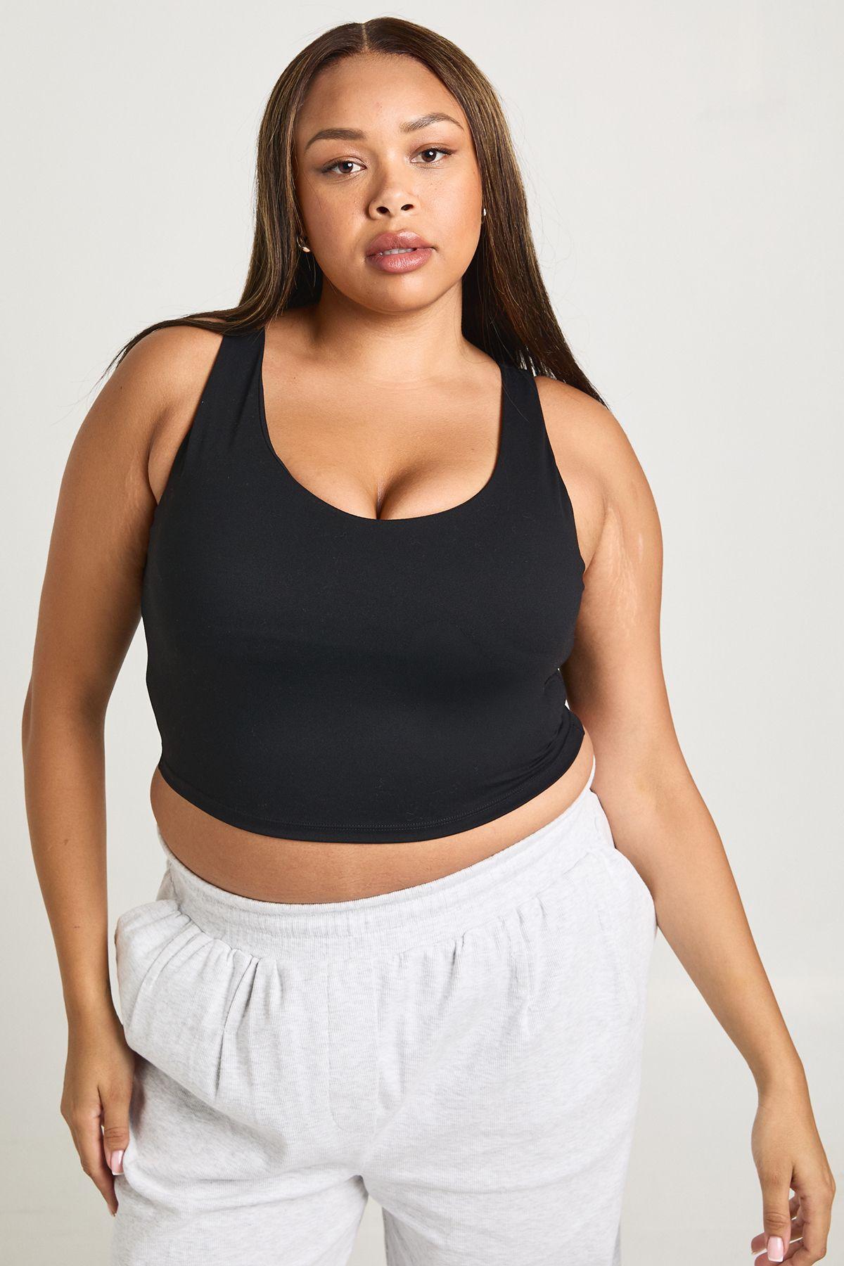 Plus Supersoft Seam Fitted Vest by BOOHOO