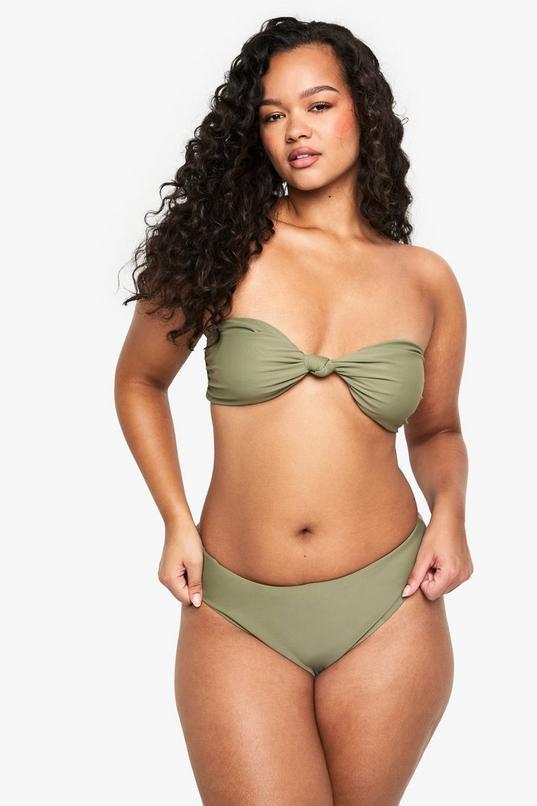 Plus Swimwear Essentials Bandeau Bikini Top by BOOHOO