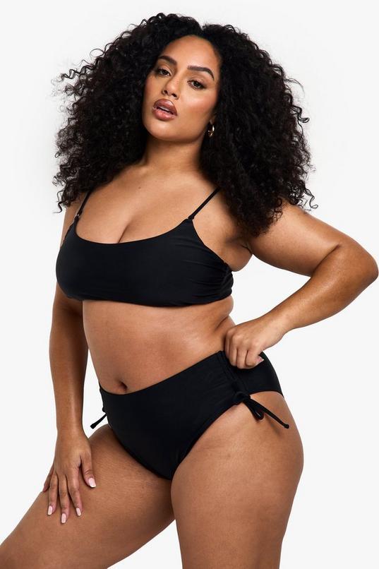 Plus Swimwear Essentials Scoop Bikini Top by BOOHOO