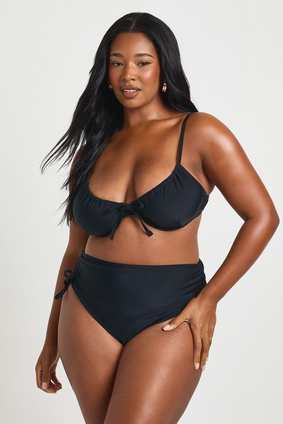 Plus Swimwear Essentials Underwired Bikini Top by BOOHOO