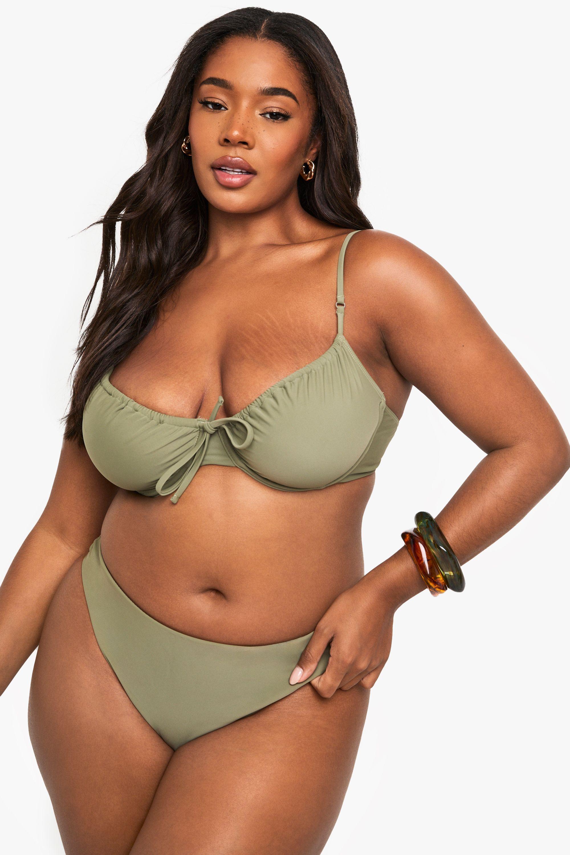 Plus Swimwear Essentials Underwired Bikini Top by BOOHOO