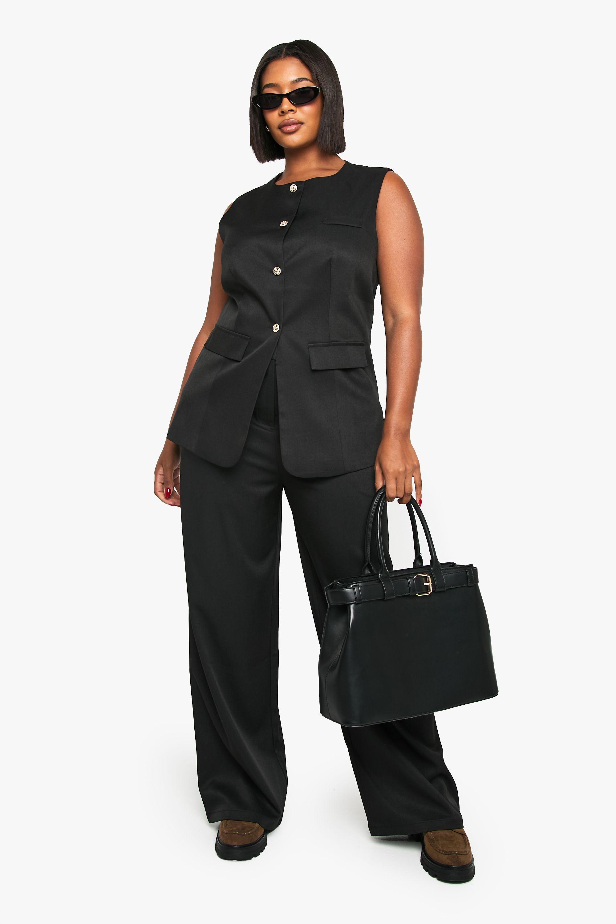 Plus Tailored Slim Leg Trouser by BOOHOO