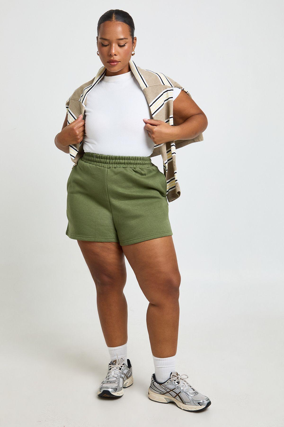 Plus Thick Waist band shorts by BOOHOO