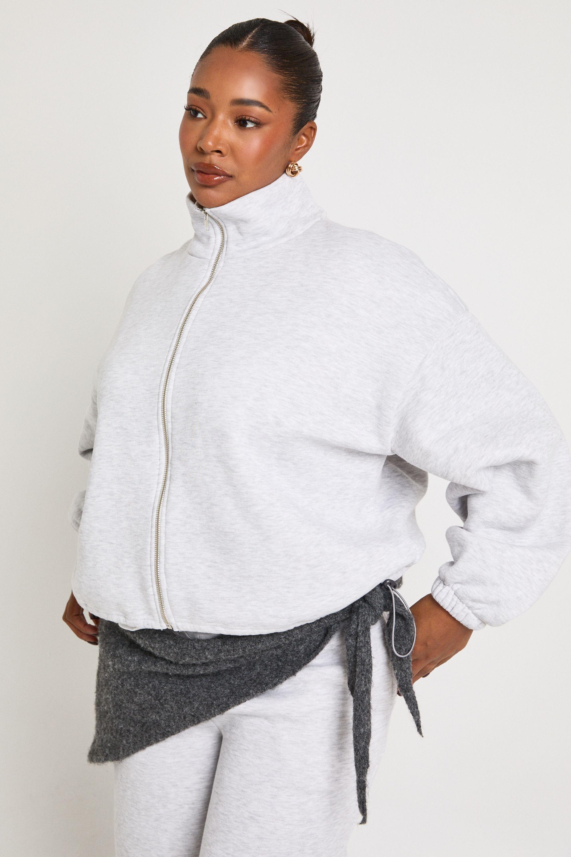 Plus Toggle Hem Funnel Neck Jacket by BOOHOO