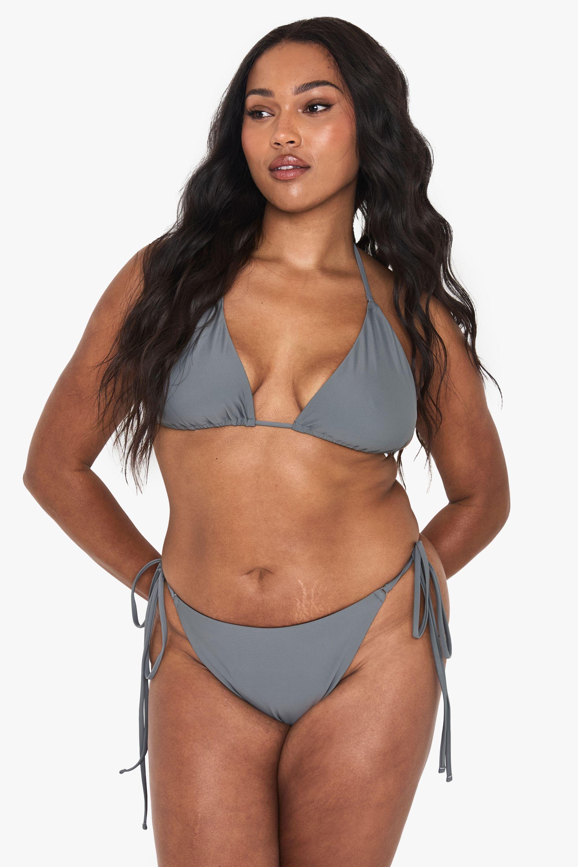 Plus Triangle Bikini Top by BOOHOO