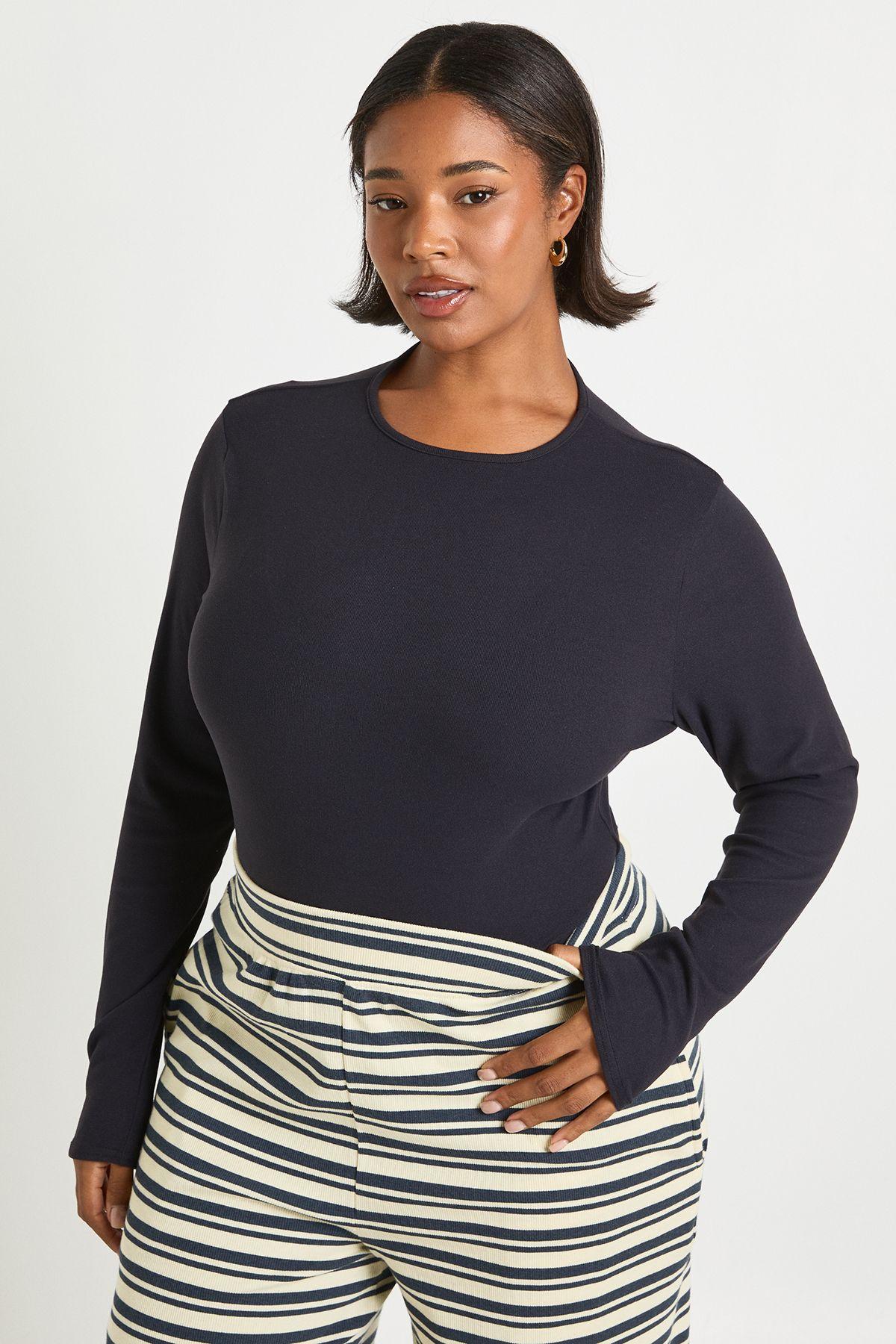 Plus Ultra Soft Long Sleeve Bodysuit by BOOHOO