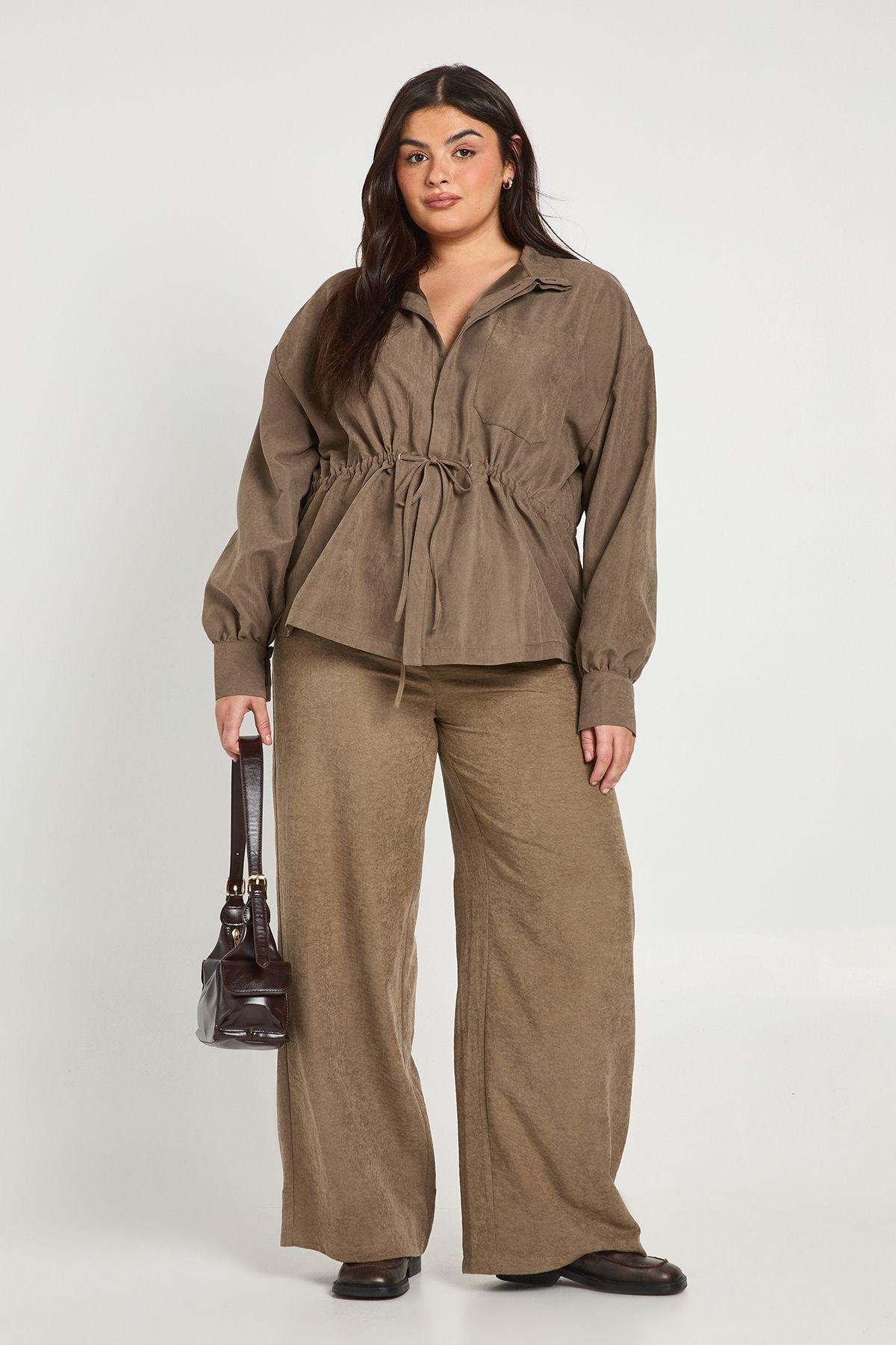 Plus Wide Leg Trouser by BOOHOO