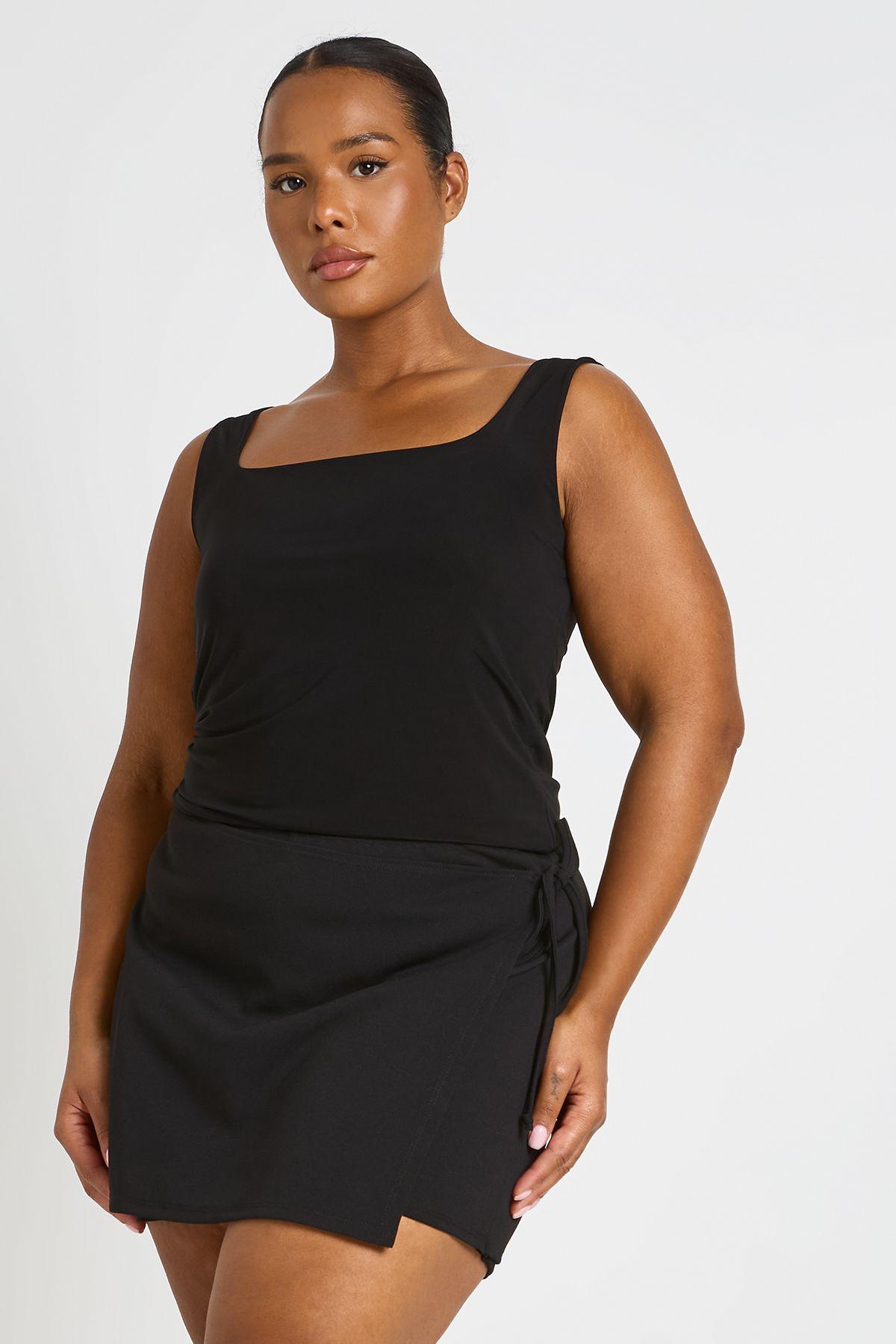 Plus Wrap Detail Skort by BOOHOO