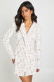 Premium Lace Fitted Blazer Dress by BOOHOO Premium Lace Fitted Blazer Dress by BOOHOO