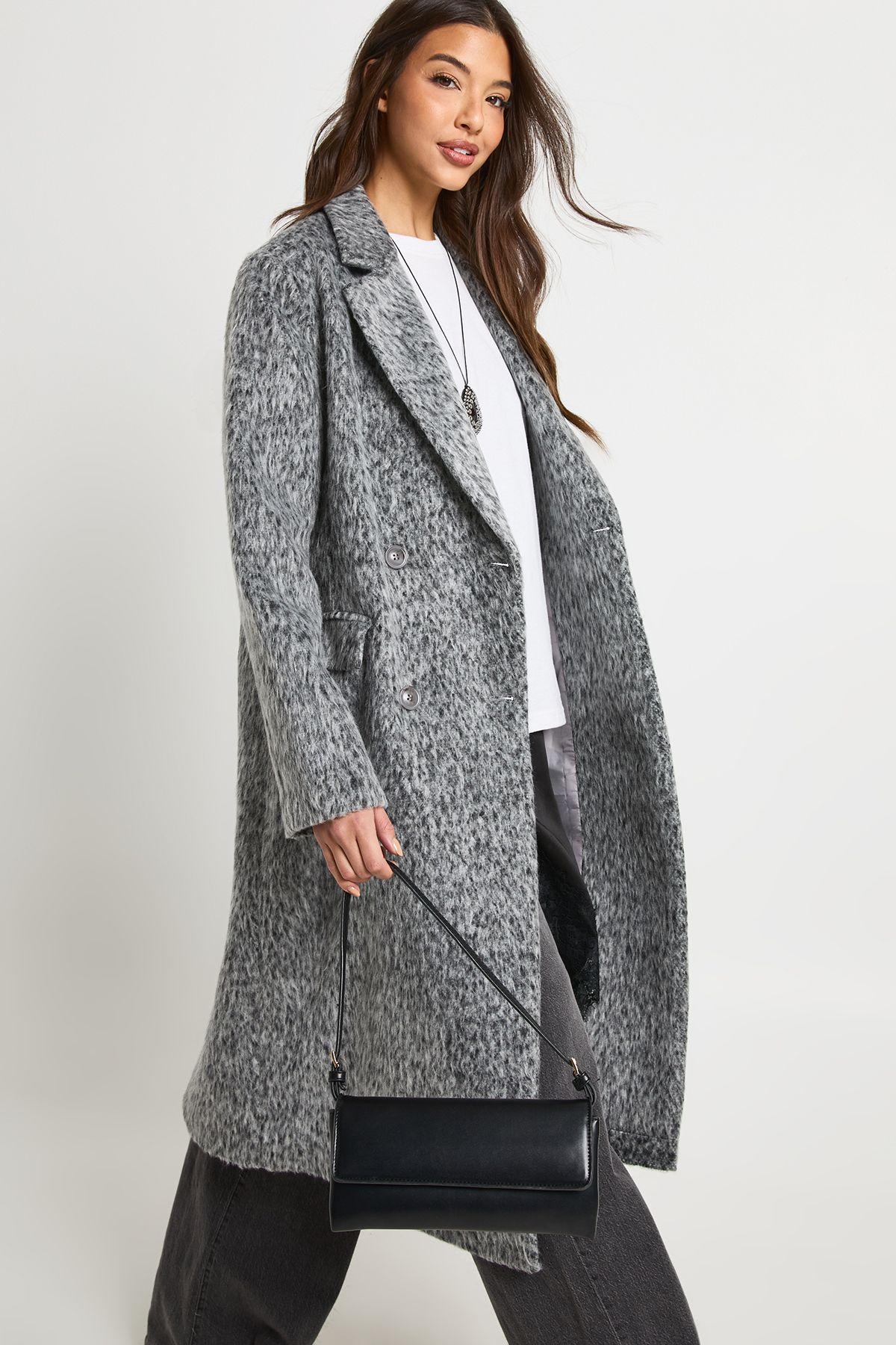 Premium Longline Wool Look Coat by BOOHOO Premium Longline Wool Look Coat by BOOHOO