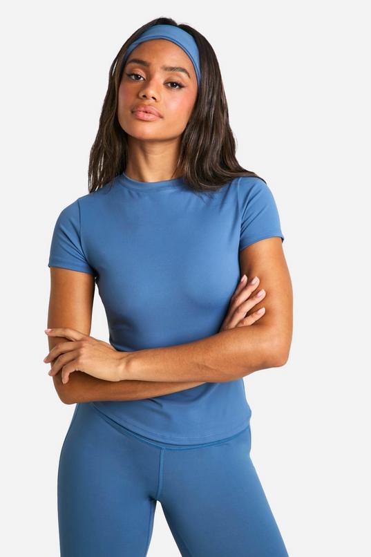 Premium Sculpt Short Sleeve Fitted Top by BOOHOO