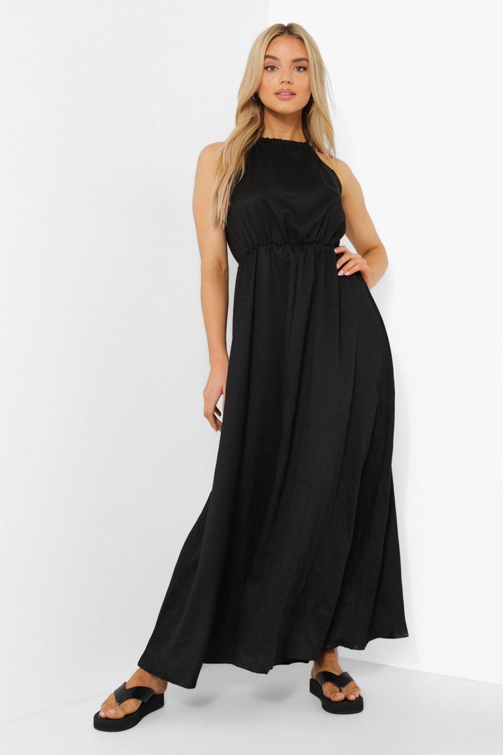 Racer Neck Maxi Dress by BOOHOO
