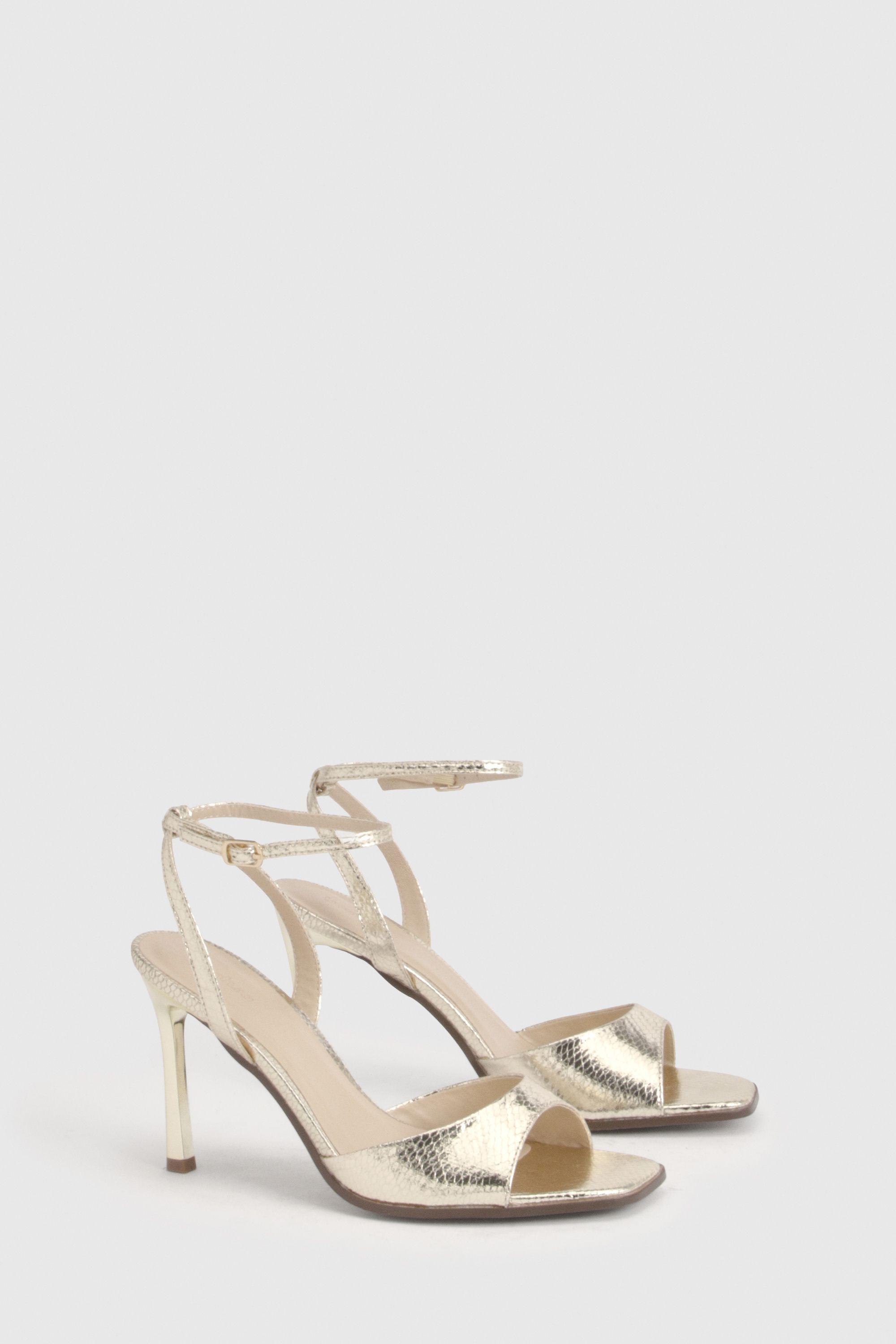 Round Toe 2 Part High Stiletto Heels by BOOHOO