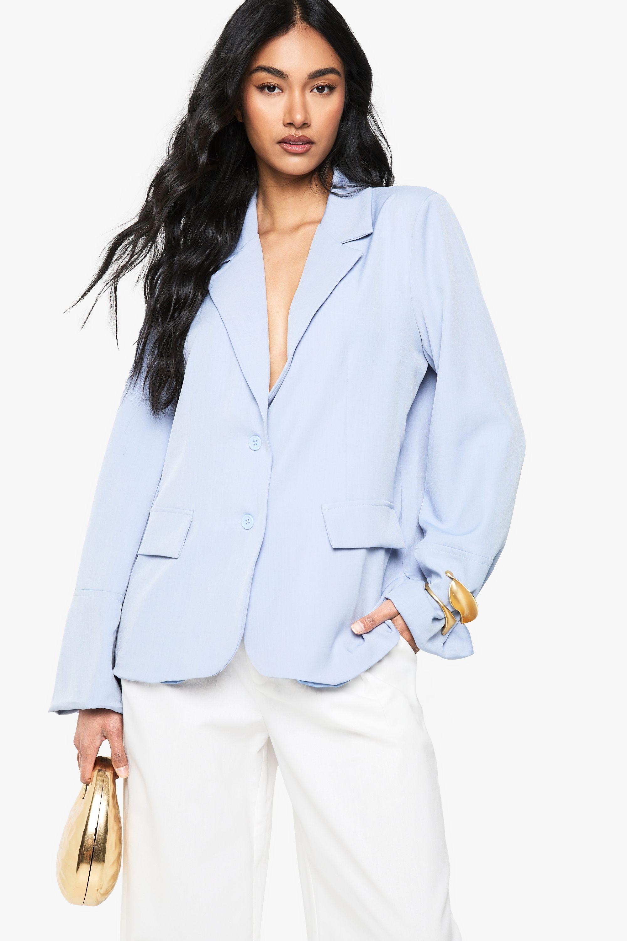 Shoulder Pad Tailored Blazer by BOOHOO