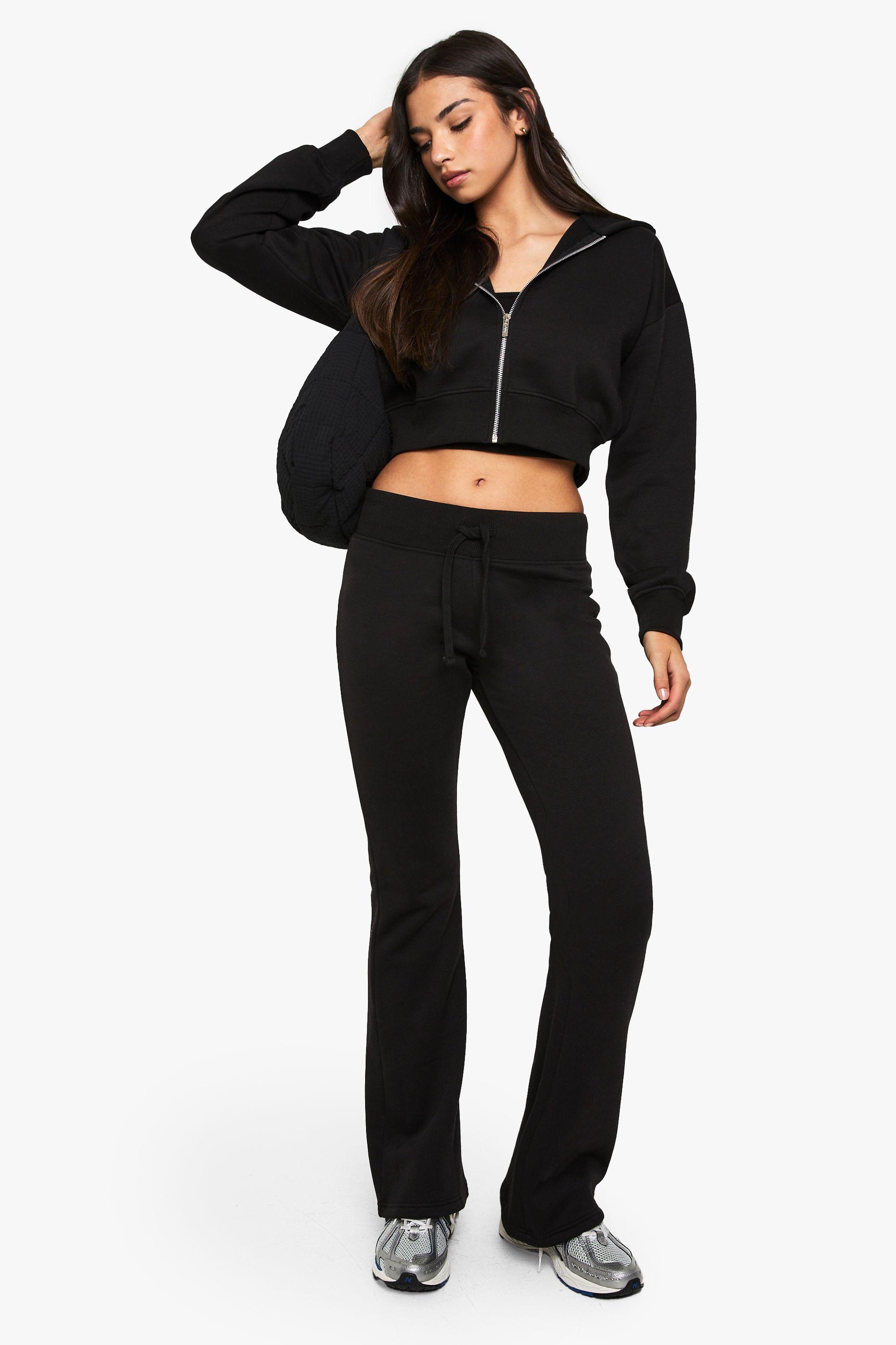 Shrunken Flared Jogger 3 Piece Tracksuit by BOOHOO