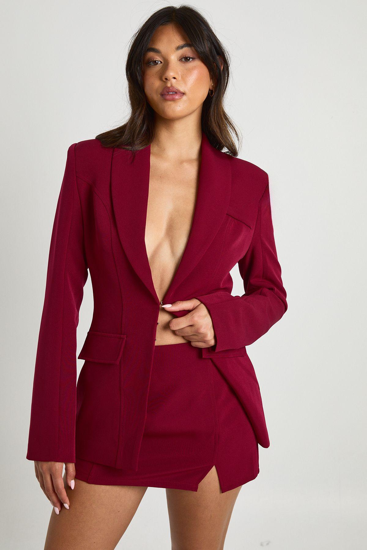 Split Front Micro Mini Skirt by BOOHOO