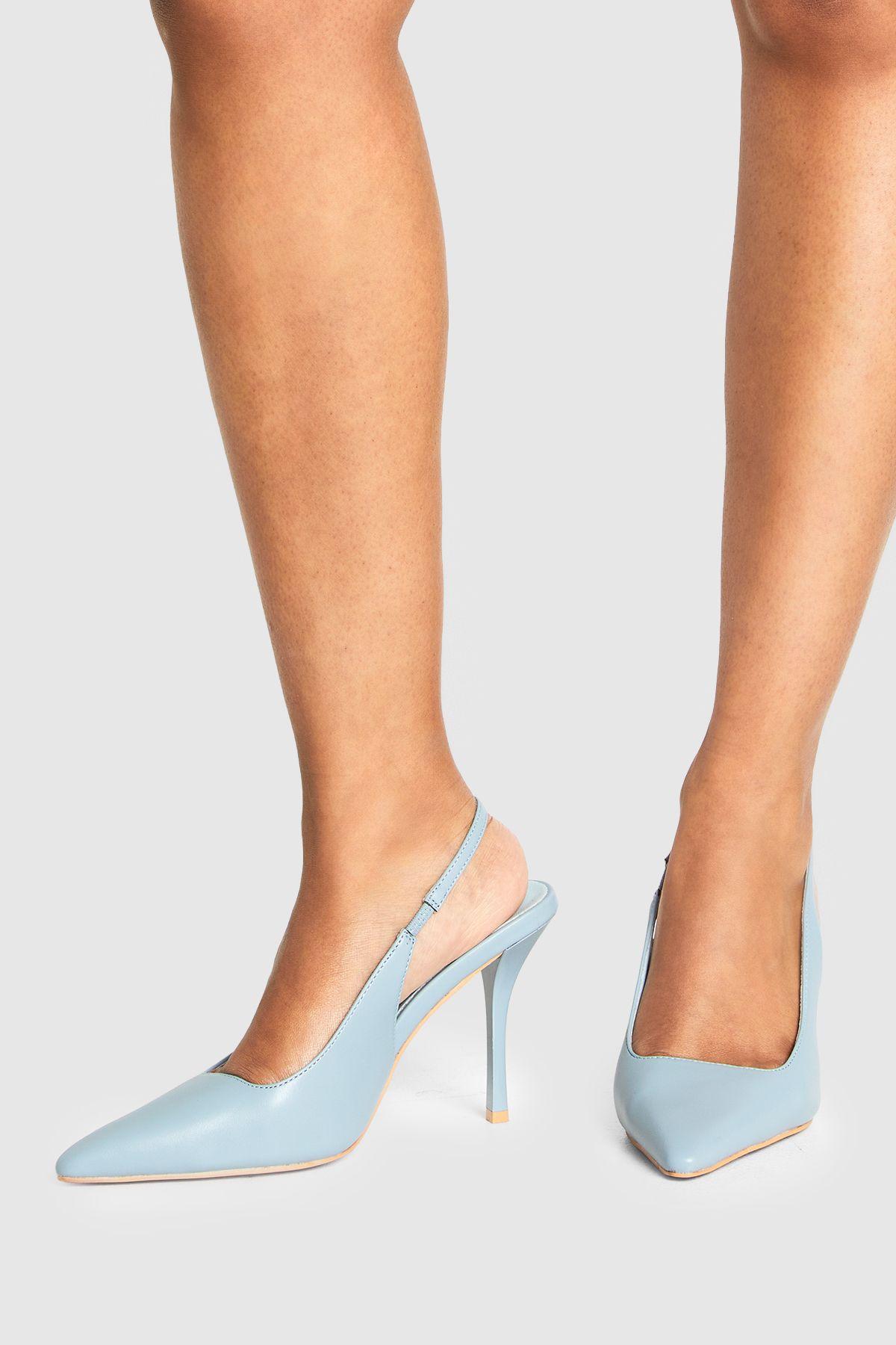 Stiletto Slingback Court Heels by BOOHOO
