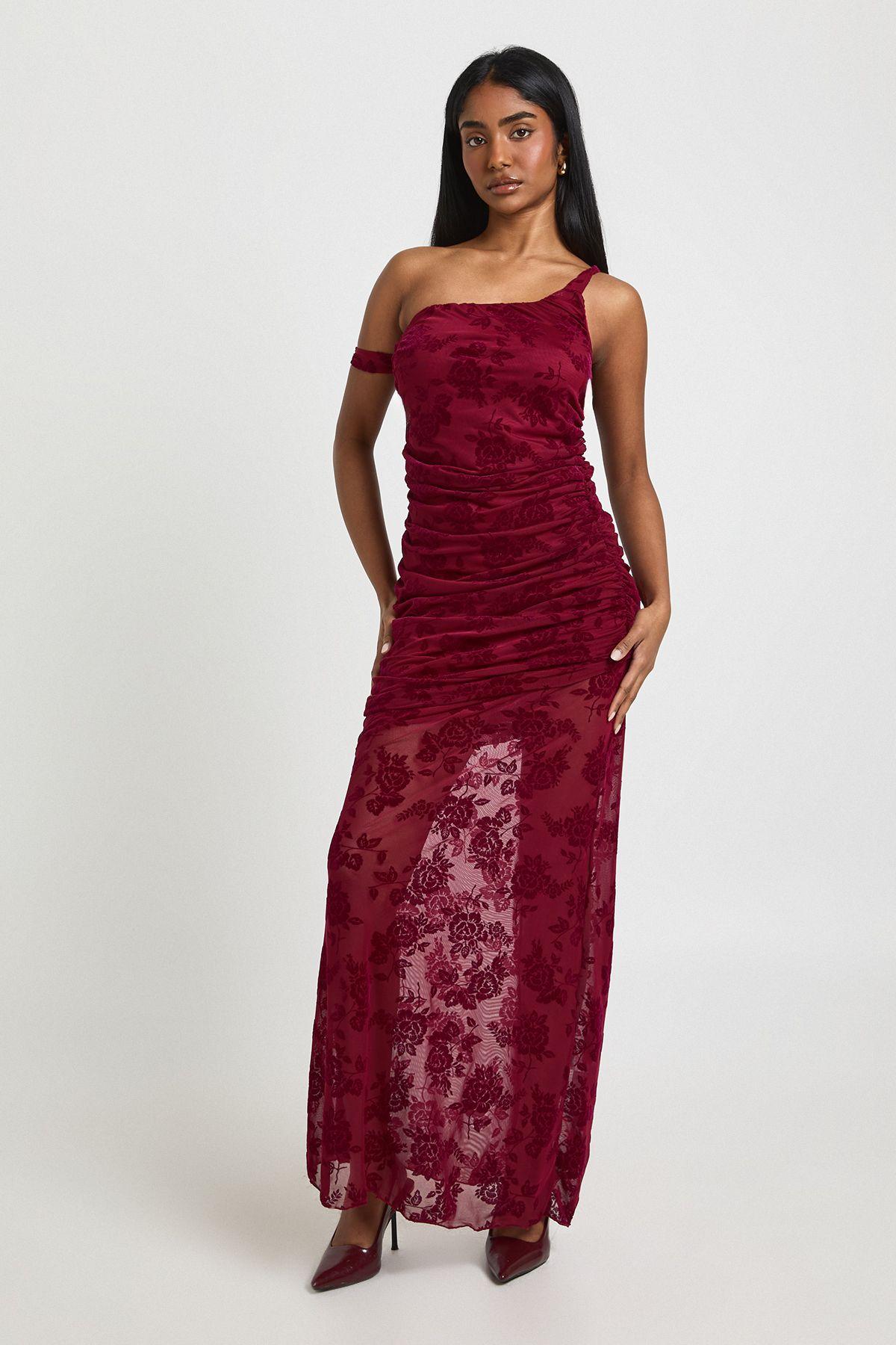Strappy Devore Maxi Dress by BOOHOO
