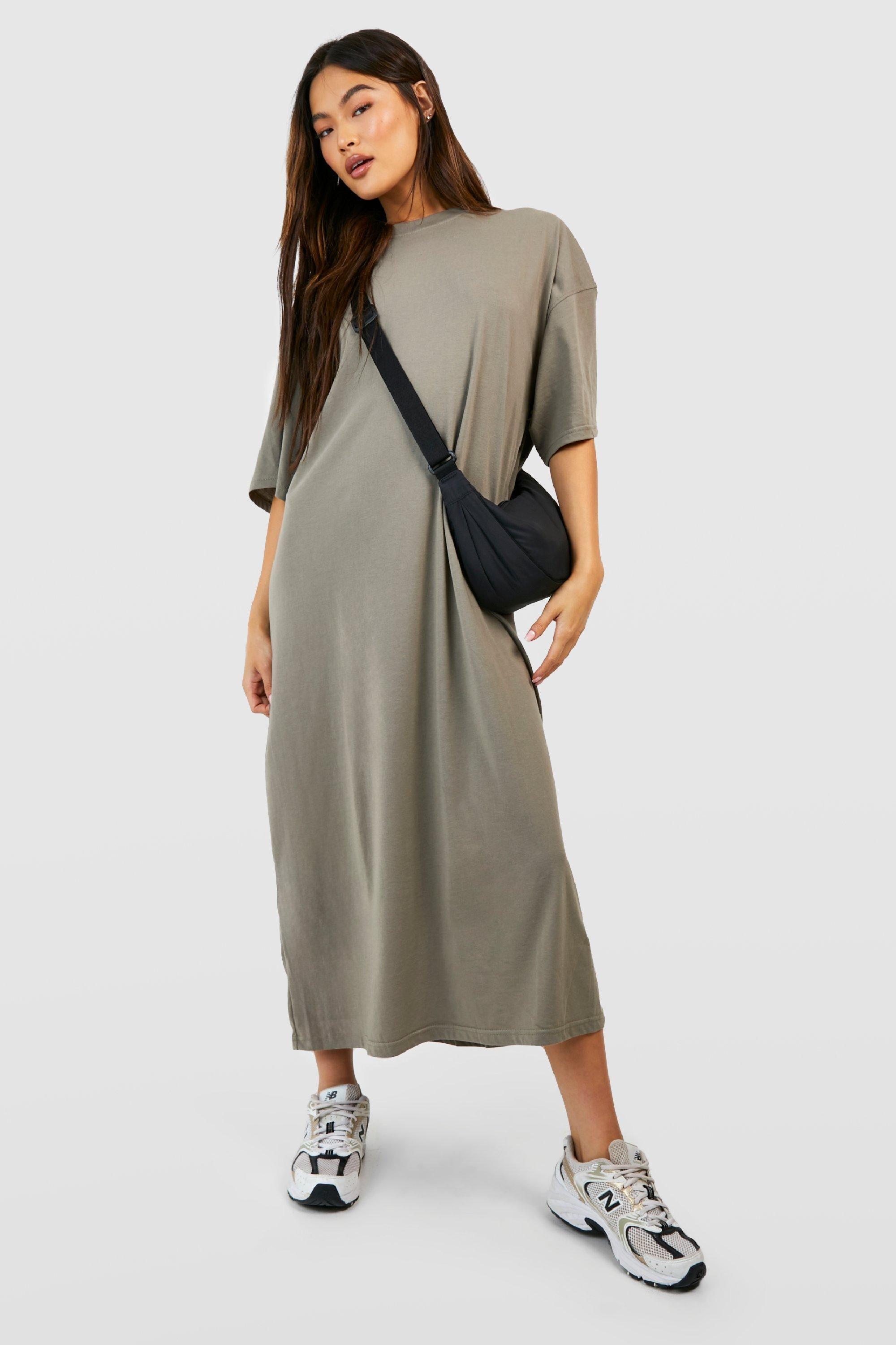 Super Oversized Midaxi T-shirt Dress by BOOHOO