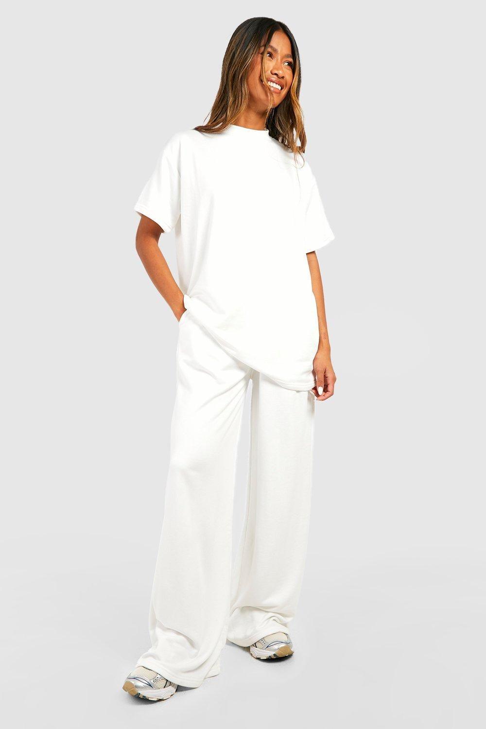 Super Soft French Terry Straight Leg Jogger by BOOHOO