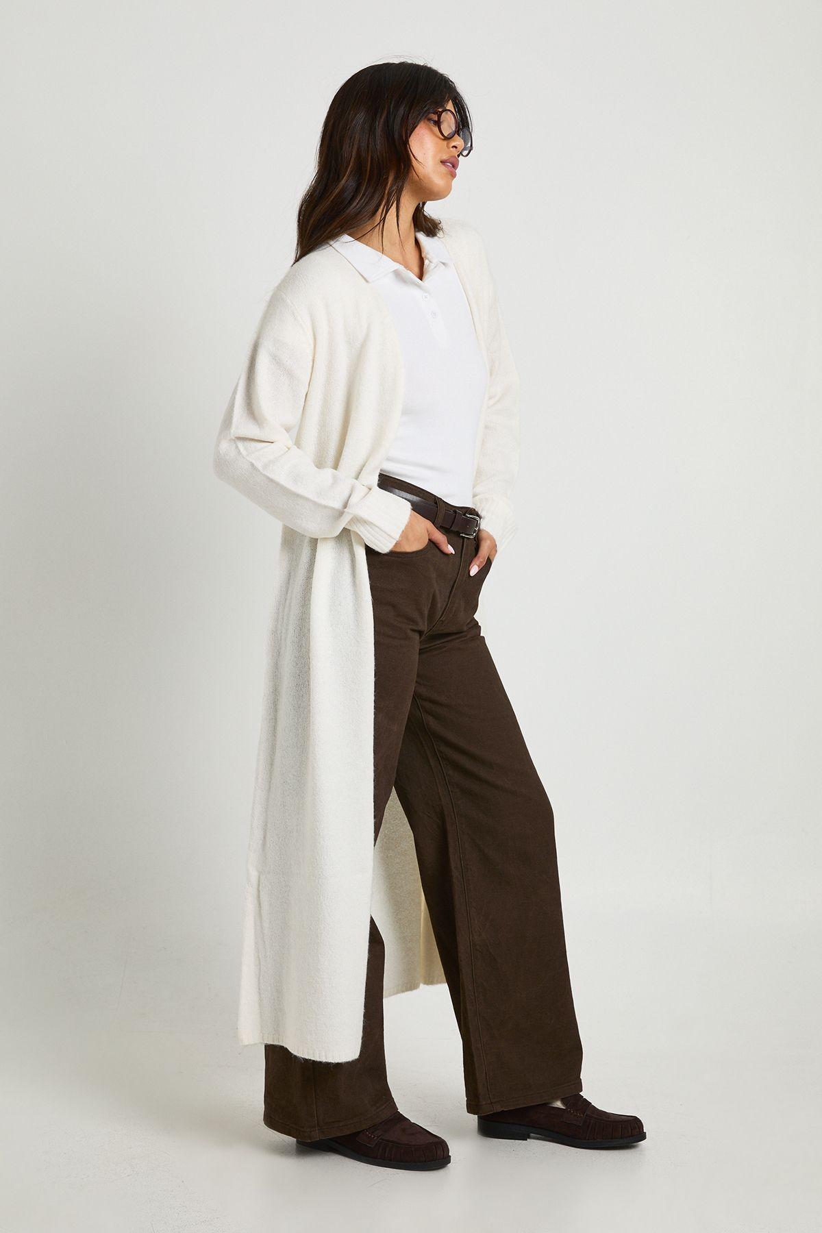Super Soft Longline Knitted Maxi Cardigan by BOOHOO