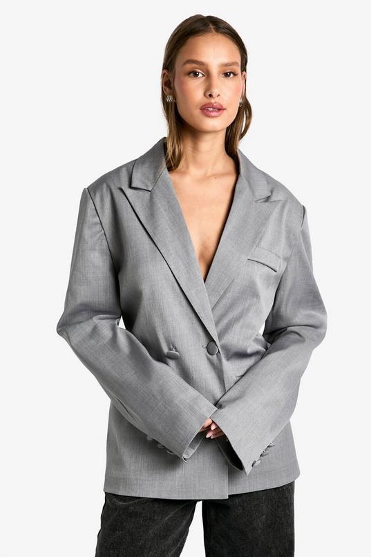Tailored Double Breasted Blazer by BOOHOO