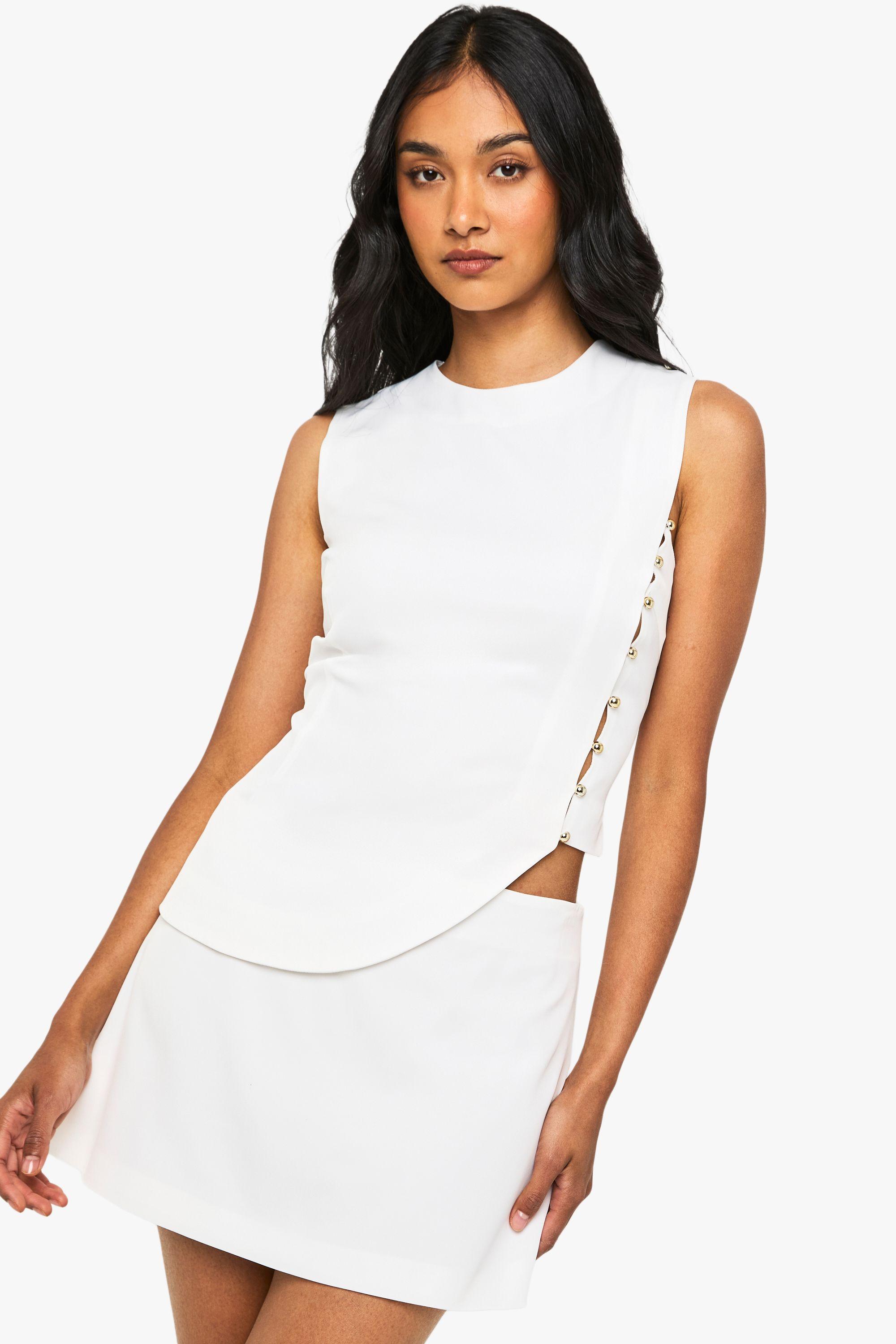 Tailored Mini Skirt by BOOHOO