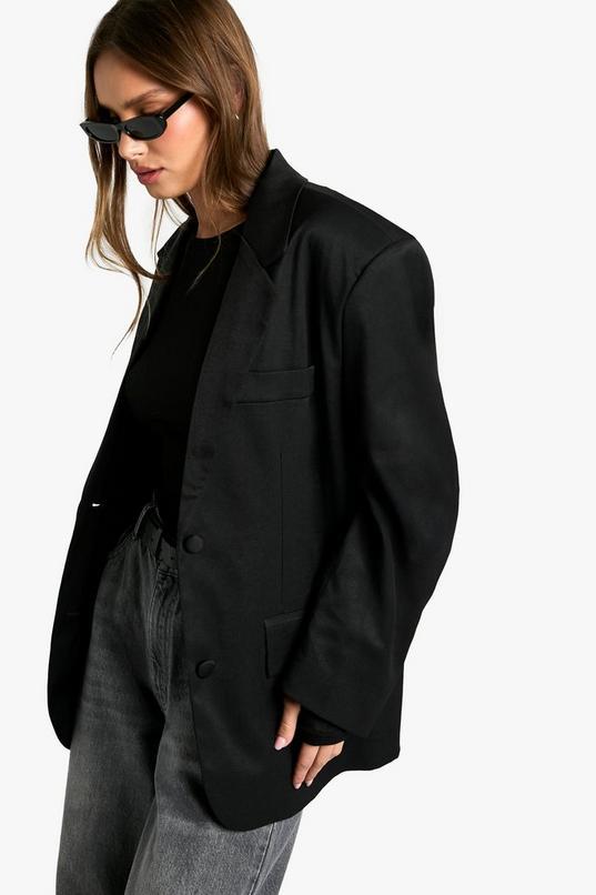 Tailored Oversized Slouchy Blazer by BOOHOO