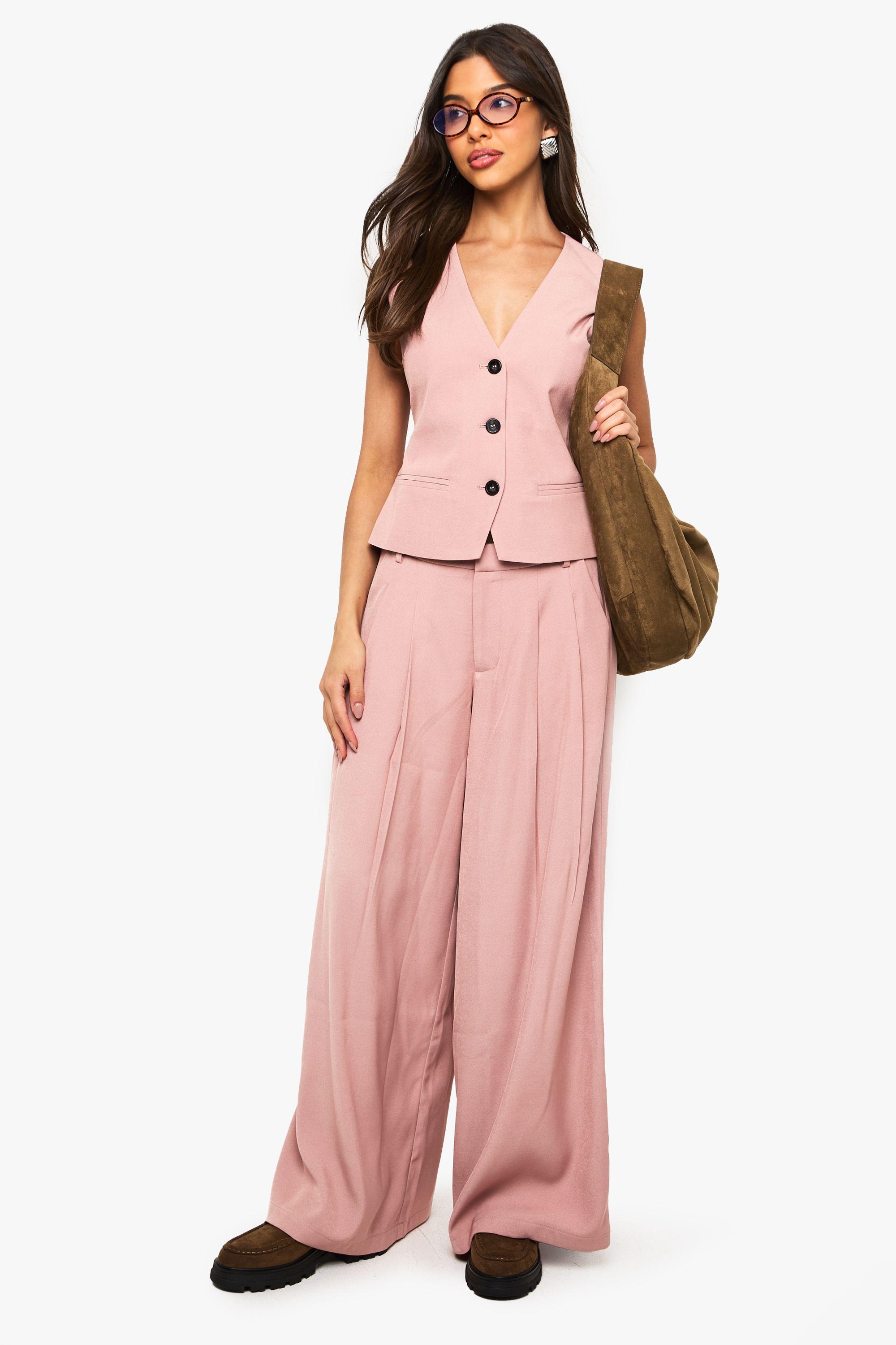 Tailored Palazzo Wide Leg Trousers by BOOHOO