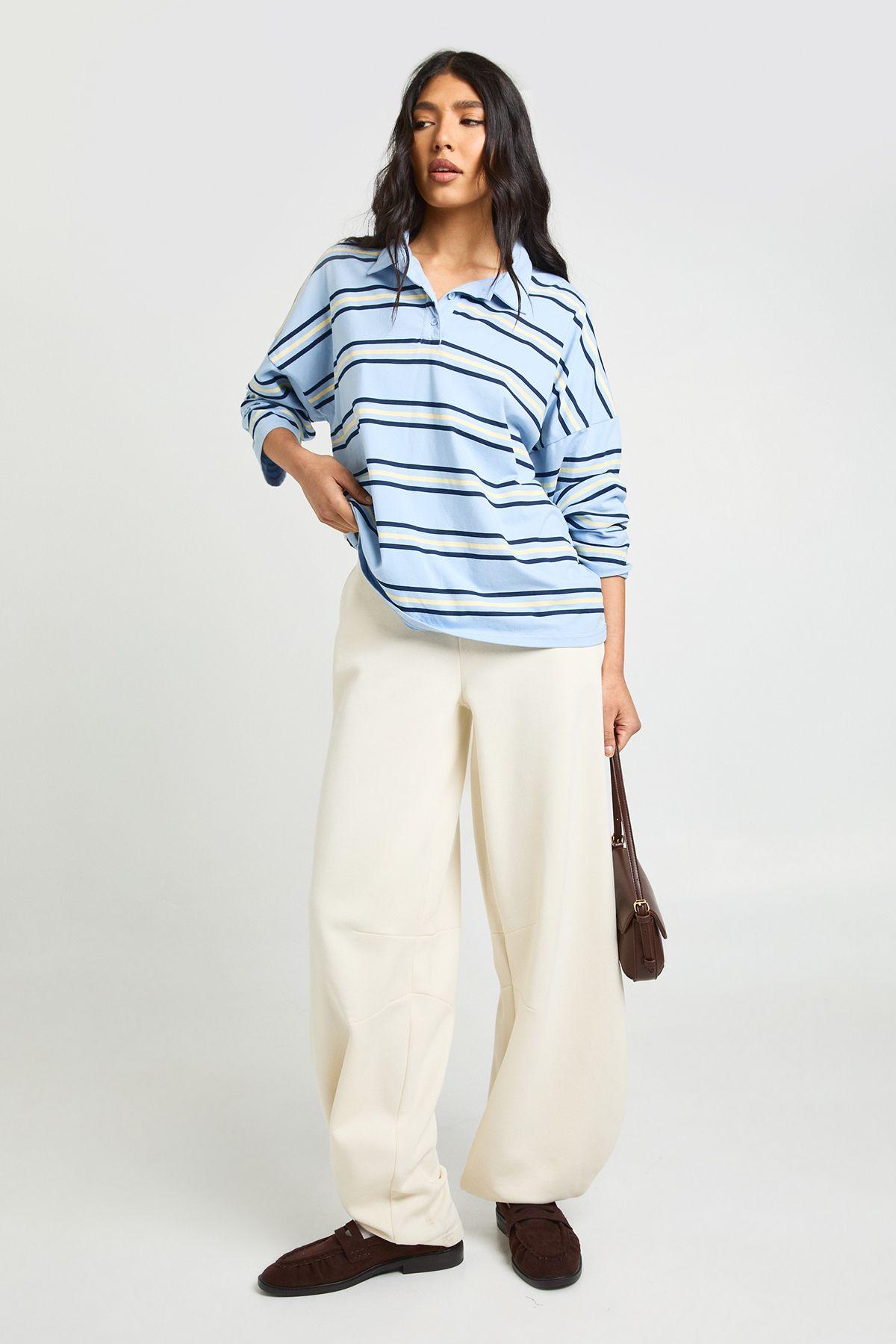 Tall Barrel Leg Jogger by BOOHOO