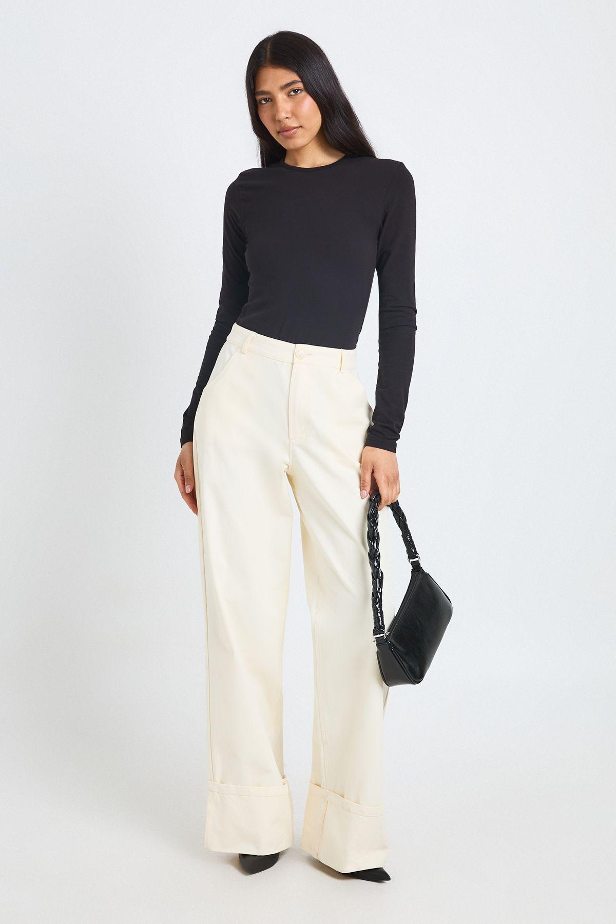 Tall Basic Long Sleeve Crew Neck Bodysuit by BOOHOO